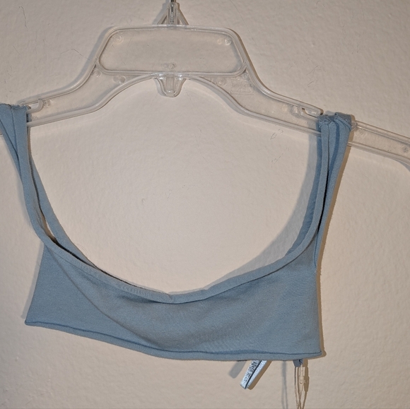 SKIMS RAW EDGE MICRO SCOOP BRALETTE Limited Edition Blue Denim Size Small - Picture 3 of 6